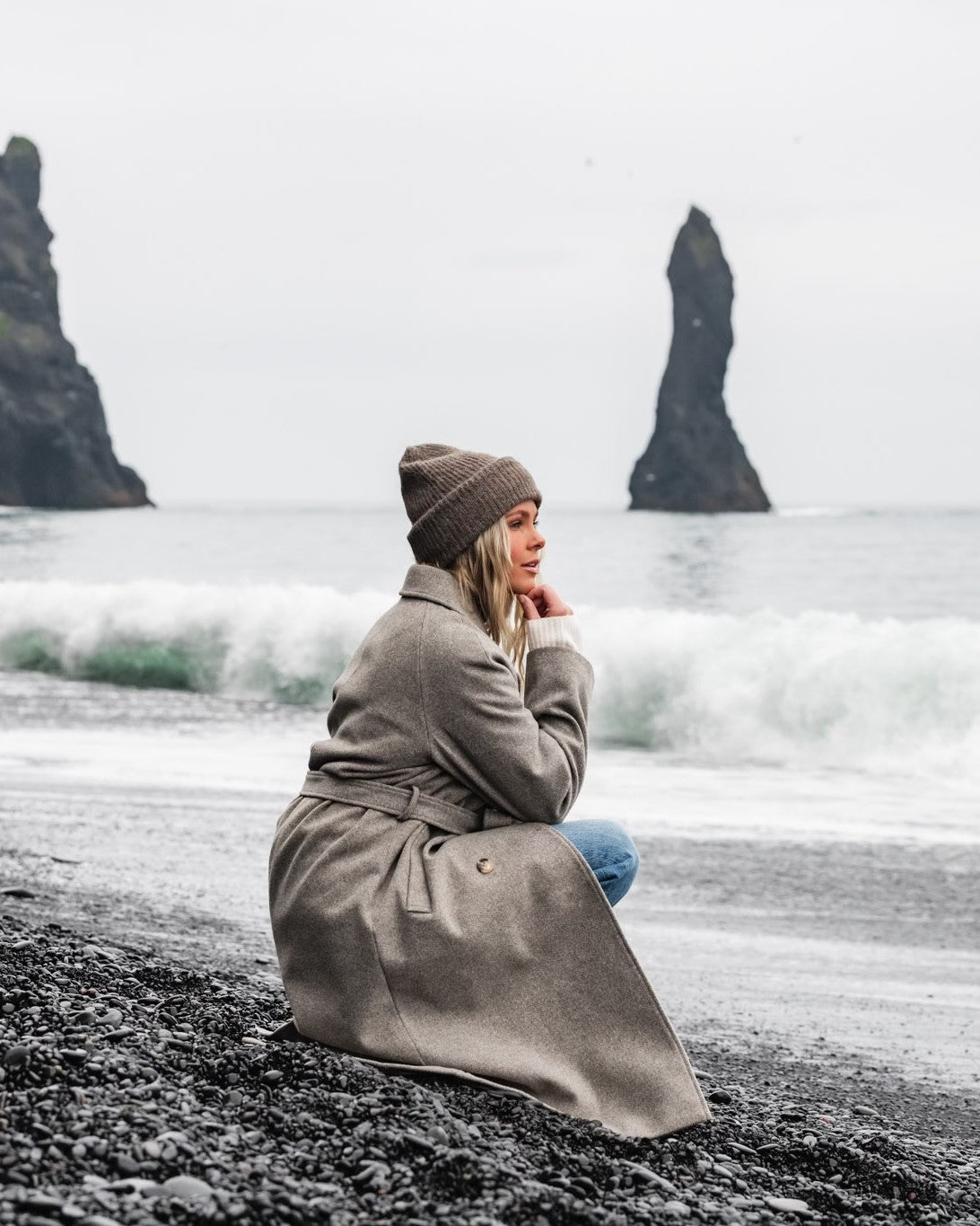 PCMARBEL Coat - Morel